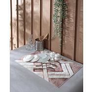 Tabu Home 40x60 cm XL Boy Bambu Kumaş Kilim Desen Bulaşıklık Matı