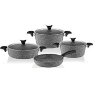 Taç 3454 Master Cook 7 Parça Granit Gri Tencere Seti