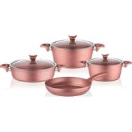 Taç 3457 Master Cook 7 Parça Granit Tencere Seti Rose Gold