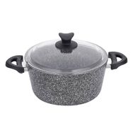 Taç Aksu Ultra 24 cm Gri Granit Derin Tencere