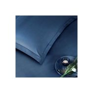 Taç Basic Lacivert Saten Çift Kişilik Nevresim Takımı