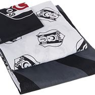 Taç Beşiktaş Siyah Logo Pamuk Çok Renkli Nevresim Takımı