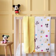 Taç Disney Mickey Çok Renkli Pamuk Lisanslı Müslin Baby Battaniye