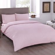 Taç Düz Renk Basic Pembe Tek Kişilik Nevresim Takımı