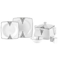 Taç Lace TAC-2238 Platin 60 Parça Yemek Takımı