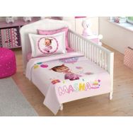 Taç Lisanslı Bebek Pike Takımı Masha Cupcake Baby 3576-47