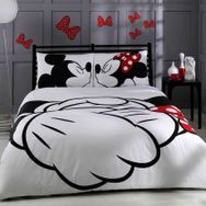 Taç Lisanslı Minnie Mickey Çift Kişilik Nevresim Takımı