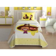 Taç Masha And The Bear Fruity Lisanslı Tek Kişilik Pike Takımı