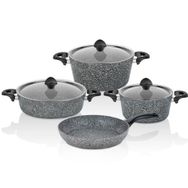 Taç Mastercook 3455 7 Parça Gri Tencere Takımı