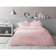 Taç Ranforce Basic Pembe 200 x 220 cm Çift Kişilik Nevresim Takımı