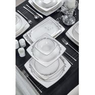 Taç Real Bone Olea Platin 60 Parça 12 Kişilik Yemek Takımı