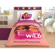 Taç Spirit Stay Wild Lisanslı Pembe 160x220 Cm Tek Kişilik Nevresim Takımı