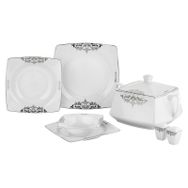 Taç TAC-2261 Real Bone Noris Platin 60 Parça Yemek Takımı