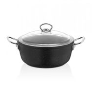 Taç TAÇ-3562 İndüksiyon Gravita Döküm 24 cm Siyah Derin Tencere