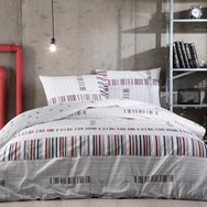 Taç Teddy Ranforce Gri Çift Kişilik Nevresim Takımı