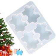 Tacery 3D Puzzle Parçası Geometrik Silikon Mum Kalıbı