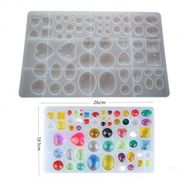 Tahtakale Toptancıları 58'li Epoksi Silikon Kalıp Çoklu Kolye Küpe Bileklik Takı Kalıbı