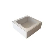 Tahtakale Toptancıları 8 X 8 X 3 cm 50 Adet Beyaz Çerçeveli Karton Kutu