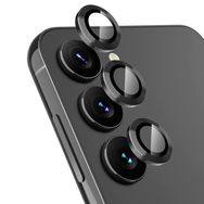 Tahticmer Samsung Galaxy S21 Plus G996 Uyumlu Komple Cam Siyah Kırılmaz Kamera Lens Koruyucu