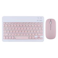 Tahticmer Samsung Galaxy Tab 4 T230 T232 T235 Uyumlu Pembe Kablosuz Bluetooth Klavye Mouse Set