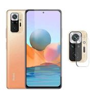 Tahticmer Xiaomi Redmi Note 10 Pro Uyumlu Komple Cam Şeffaf Kırılmaz Kamera Lens Koruyucu