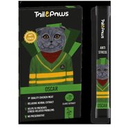 Tail&Paws Oscar 15 gr 5 Adet Tavuklu Stres Önleyici Lekersiz Sıvı Kedi Ödül Maması