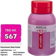 Talens Art Creation 750 ml 567 Permanent Red Violet Akrilik Boya
