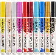 Talens Ecoline Brush Pen 10 Renk Stilist Fashion Fırça Uçlu Çizim Kalemi Seti