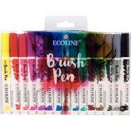 Talens Ecoline Brush Pen 15 Renk Fırça Uçlu Çizim Kalemi Seti