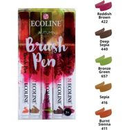 Talens Ecoline Brush Pen 5 Renk Autumn Fırça Uçlu Çizim Kalemi Seti