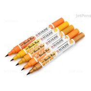 Talens Ecoline Brush Pen 5 Renk Orange Tones Fırça Uçlu Çizim Kalemi Seti