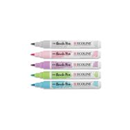 Talens Ecoline Brush Pen 5 Renk Pastel Fırça Uçlu Çizim Kalemi Seti