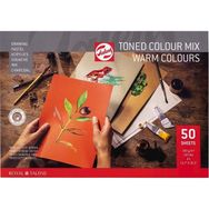 Talens Warm Colour 180 gr A3 50 Yaprak Toned Color Mix Renkli Eskiz Defteri