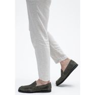 Tamer Tanca 537 3178 Y23 Yeşil Deri Erkek Loafer Ayakkabı