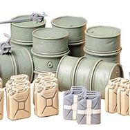 Tamiya 1/35 German Fuel Drum Plastik Varil Maket Kiti