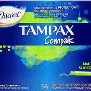 Tampax Compak Super Aplikatörlü 16 Adet Tampon