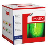 Tanex 12x21 mm Motex Çizgili Sarı Fiyat Etiketi