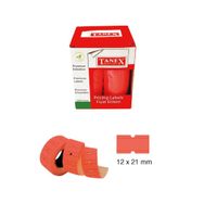 Tanex 21x12 cm 800'lü 6'lı Rulo Kırmızı Renk Fiyat Etiketi