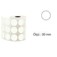 Tanex 30 mm 2000 Adet Gri Nokta Etiket