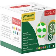 Tanex 30 mm Yeşil 1 Rulo 2000'li Nokta Etiketi
