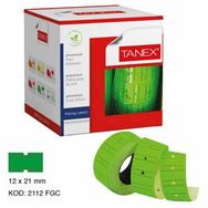 Tanex Motex Çizgili Yeşil 12x21 mm 24'lü Paket Fiyat Etiketi