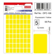 Tanex OFC-106 Flo Sarı 56 Adet Ofis Etiketi