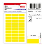 Tanex OFC-107 Flo Sarı 150 Adet Ofis Etiketi