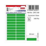 Tanex OFC-109 5'li Floresan Yeşil Ofis Etiketi