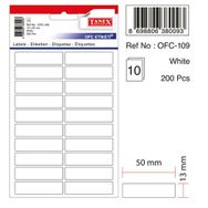 Tanex OFC-109 Beyaz 200 Adet Ofis Etiketi