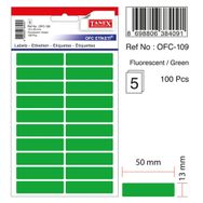 Tanex OFC-109 Flo Yeşil 100 Adet Ofis Etiketi