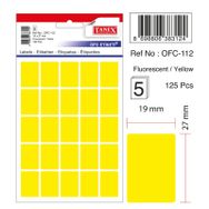 Tanex OFC-112 Flo Sarı 50 Adet 10'lu Poşet Ofis Etiketi
