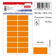 Tanex OFC-113 Flo Turuncu 70 Adet Ofis Etiketi