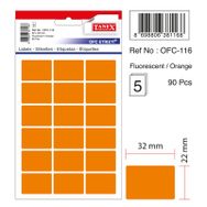 Tanex OFC-116 Flo Turuncu 90 Adet Ofis Etiketi