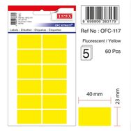 Tanex OFC-117 Flo Sarı 60 Adet Ofis Etiketi